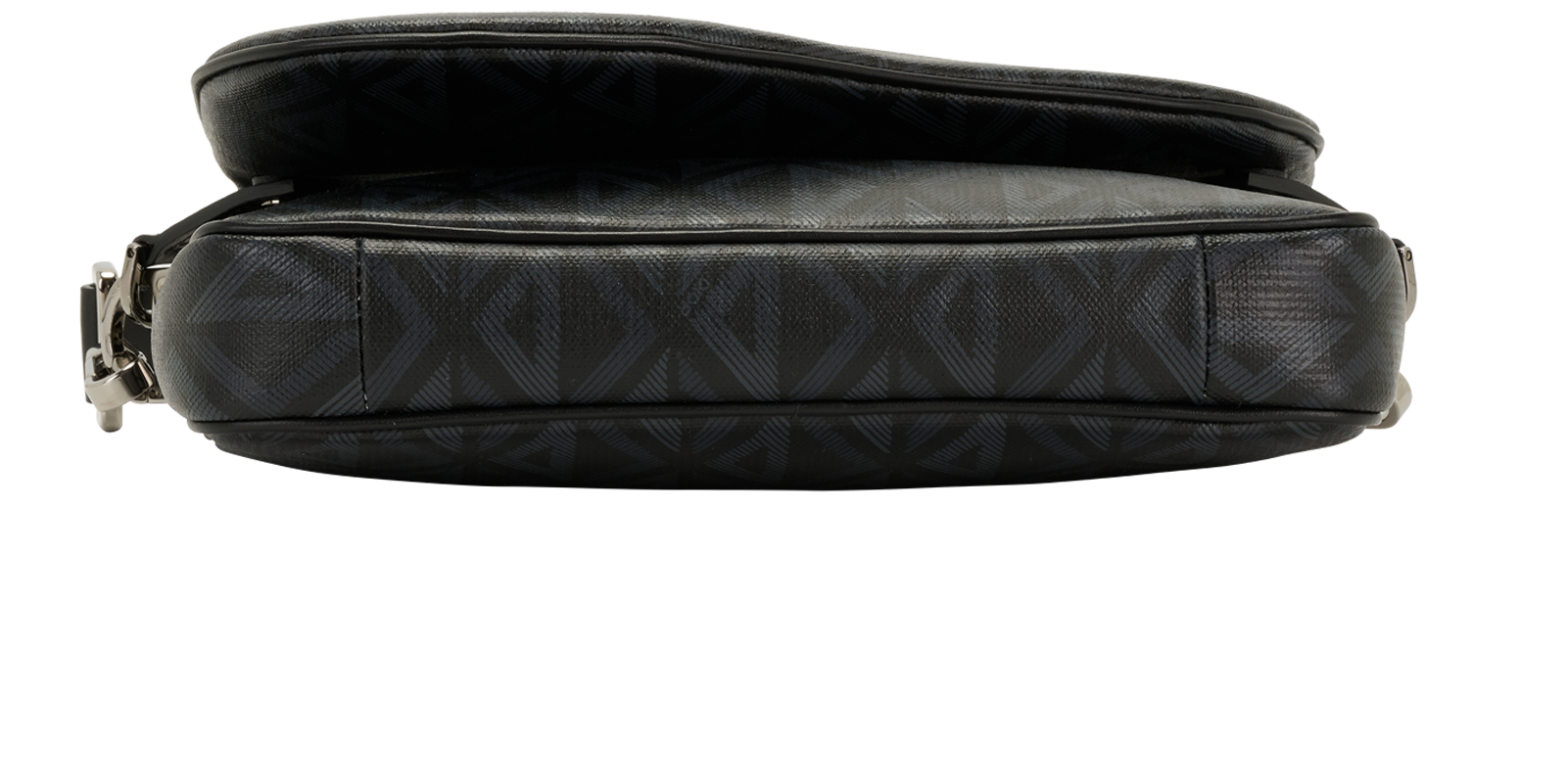 Saddle Triple Pouch, &pound;1,600, Handbags, Black, Canvas, Top view